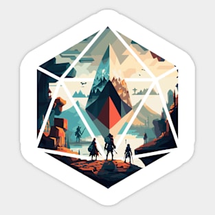 D20 Hero Quest Sticker